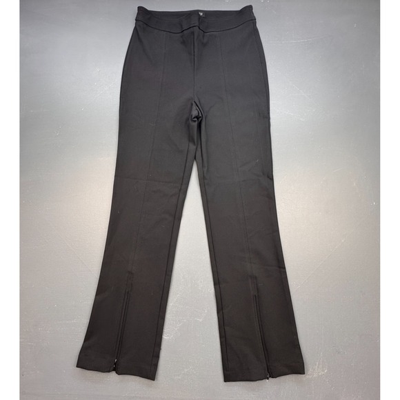 Rachel Zoe Pants Women's 8 Black Slim Fit Stretch Zip Hem Trousers Workwear - Picture 1 of 10